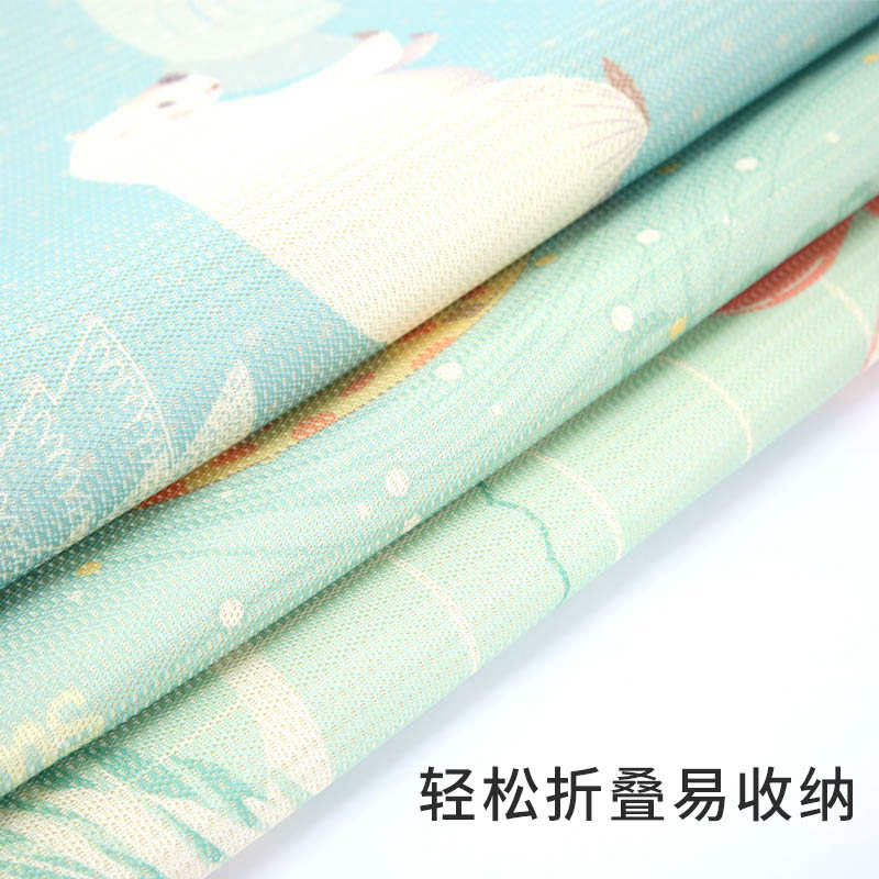 贝唯他婴儿凉席透气水洗纳米冰丝夏季儿童凉席婴儿床凉席幼儿园