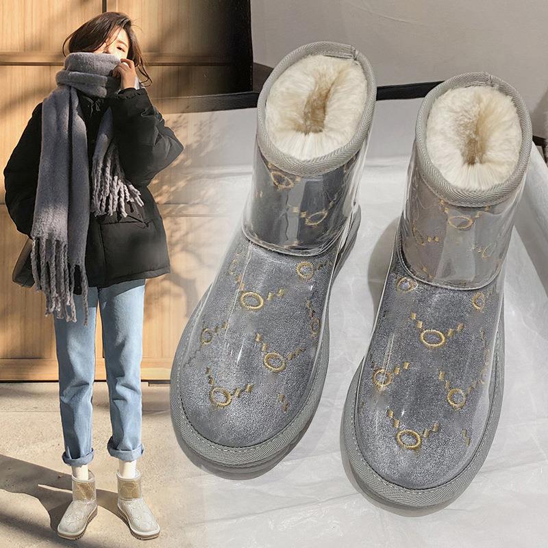 网红雪地靴女冬外穿2020新款小香风防水棉鞋冬季加绒加厚面包鞋子
