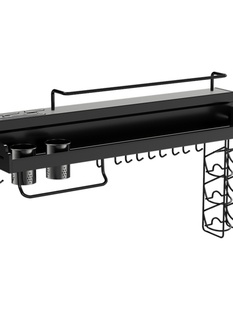 调味料用品置物架家用多功能刀架免打孔收纳架子 不锈钢厨房壁挂式