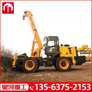 四驱越野行走吊 小型四驱装载机吊车6吨8吨铲车改装吊车吊臂型号