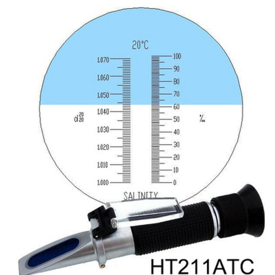 直销手持折射仪浓度计测糖仪波硅检测仪水族盐度计卤汁盐水