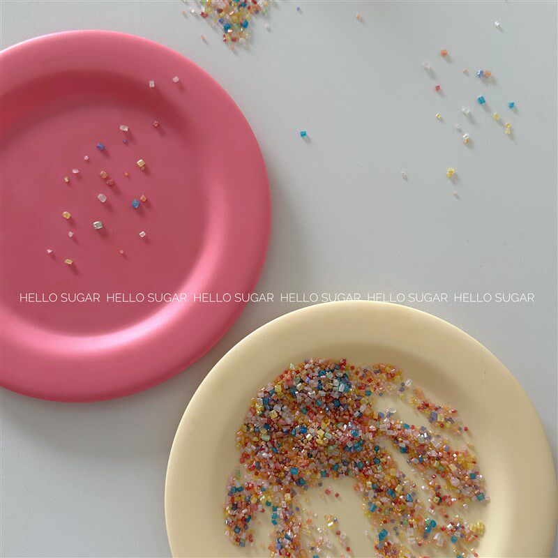 网红同款孟姐之糕彩色砂糖生日纪念日蛋糕装饰糖珠彩糖粒粗砂糖