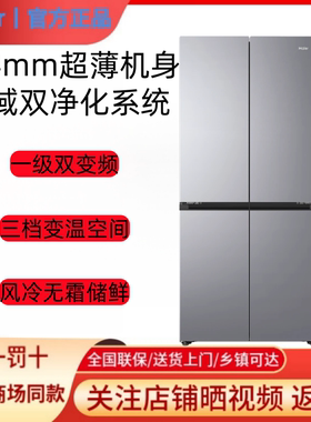 Haier/海尔 BCD-500WGHTDEDSHU1一级双变频全域净化594超薄电冰箱