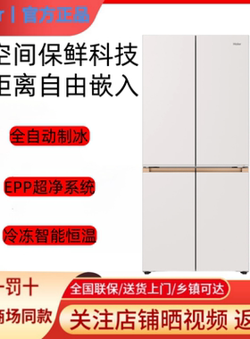 海尔BCD-508WGHTD1BXHU1麦浪零嵌法式冰箱制冰510WGHFD1BXHU1