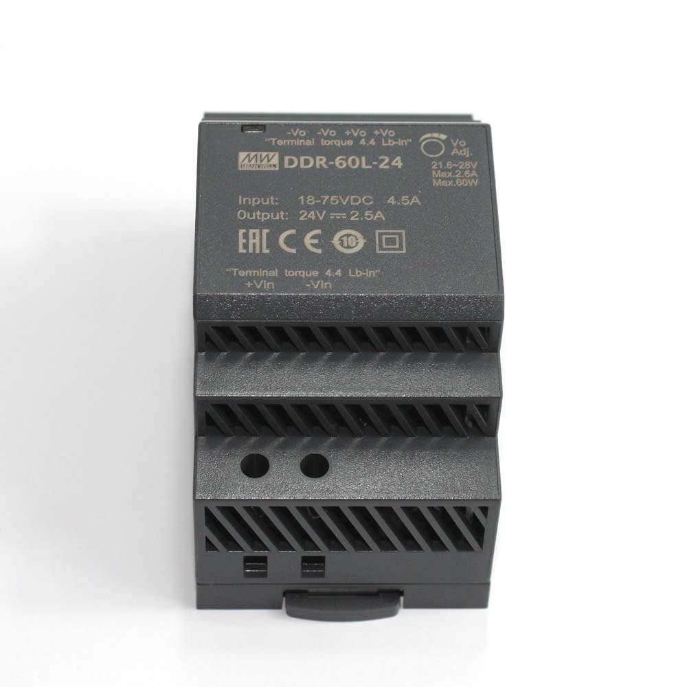 明纬DDR直流转直流60L/60G开关电源DCDC导轨60W 5V 12V 15V 24V