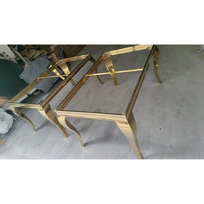 茶几底座桌腿不锈钢长方形框架简易餐桌双层客厅支架茶台可移动