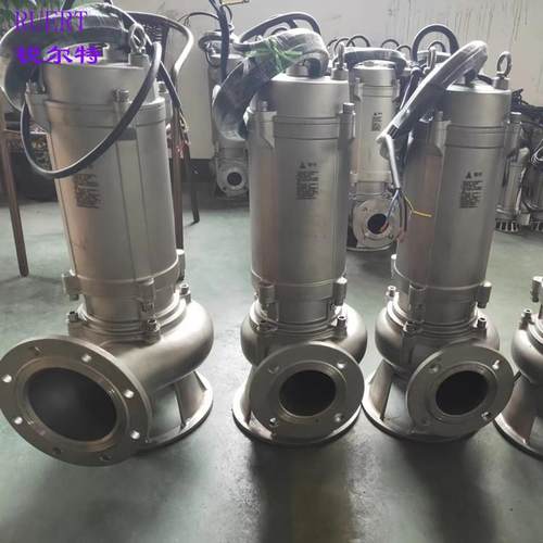 304316全不锈钢排污泵50WQP15-8-1.1KW耐腐污水泵耐酸碱潜污泵