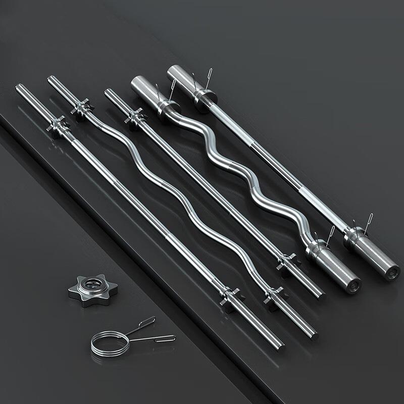 通用杠铃杆举重杆大孔小孔抓举健身举重杆高位下拉健身器材