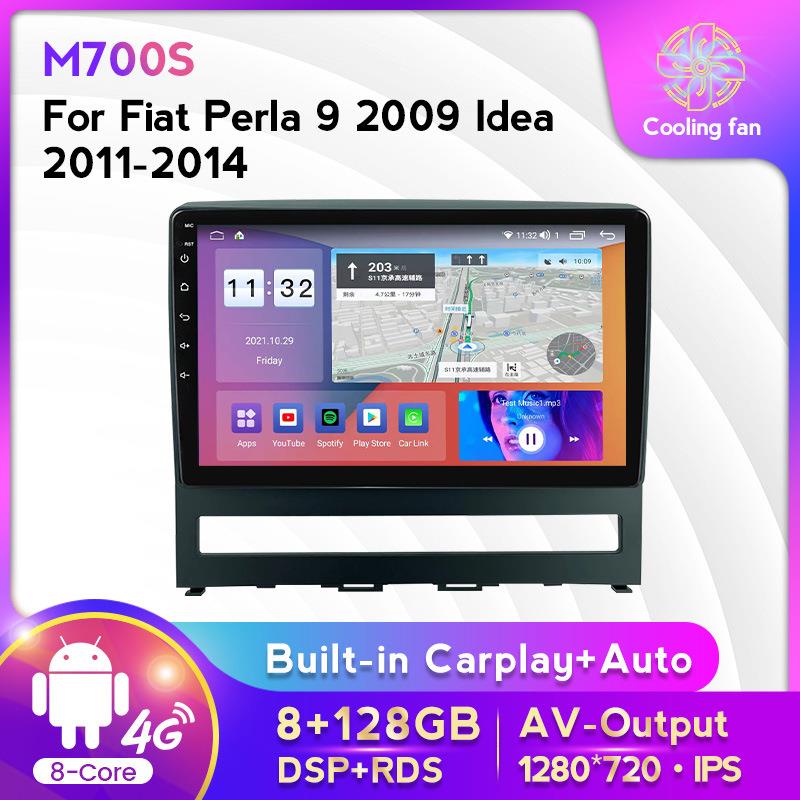 适用于菲亚特Perla9Ldea15-18款改安卓大屏中控车载导航屏幕128G