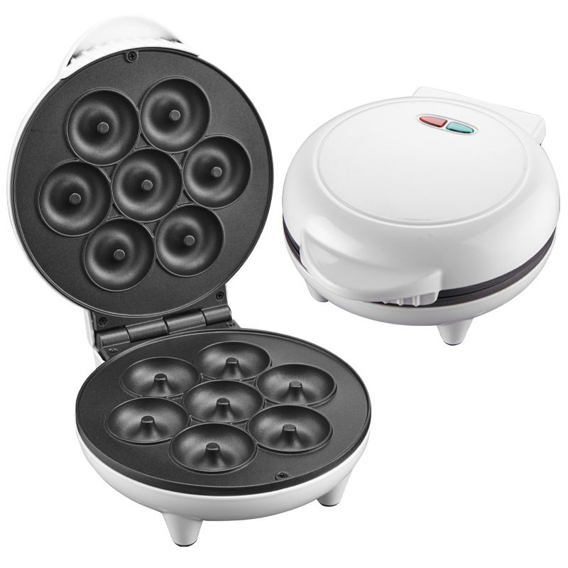 甜甜圈机器家用烤面包机蛋糕早餐机7孔Donut Maker迷你甜甜圈机