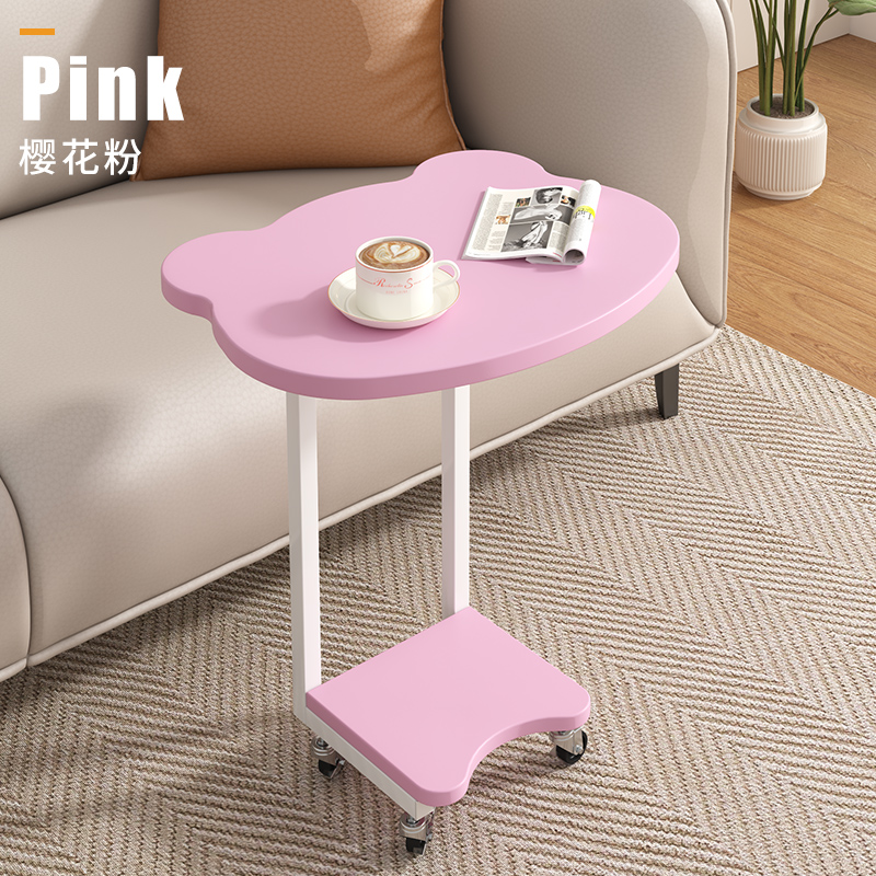 速发床移动边几简易可边床头柜家用小桌子客厅沙发茶几层你双迷置