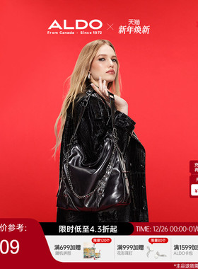 ALDO链条单肩斜挎女包机车复古潮流通勤时尚百搭设计感AHCF24A17