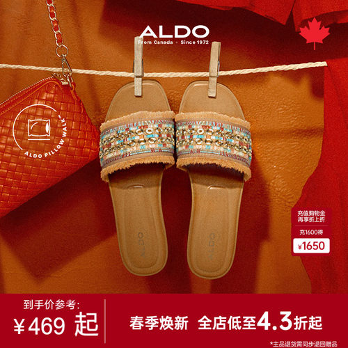 ALDO凉鞋女平跟民族风