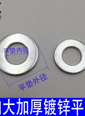 速发镀锌平垫垫片垫圈加大加厚平垫片M465MMM8M10M12M14M16M18M20