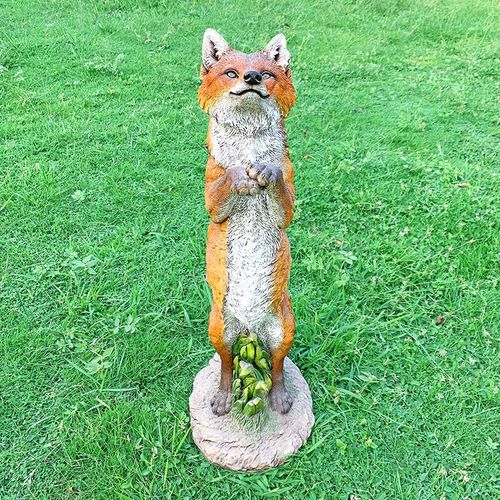 速发公庭林景观玻动钢雕塑狐狸璃物模型摆件园院草坪售楼部装饰品