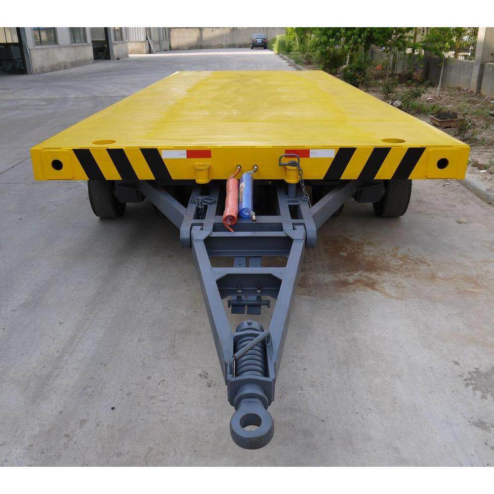 大型带气刹牵引拖车 手电刹牵引平板拖车 液压特种拖挂牵引平板车