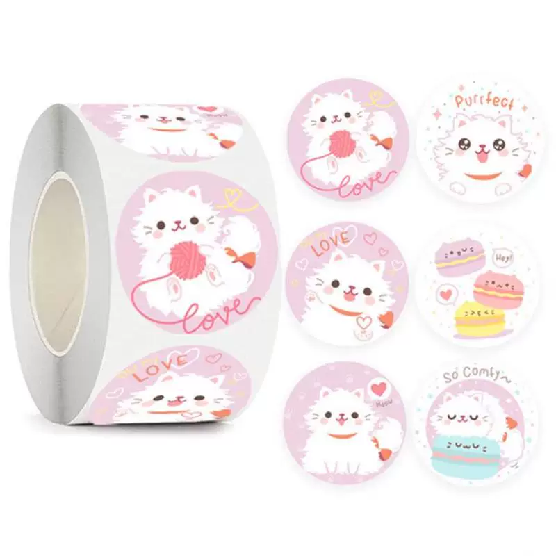 Наклейки Sanrio рулон Kuromi Cinnamoroll наклейки мальчик девочка