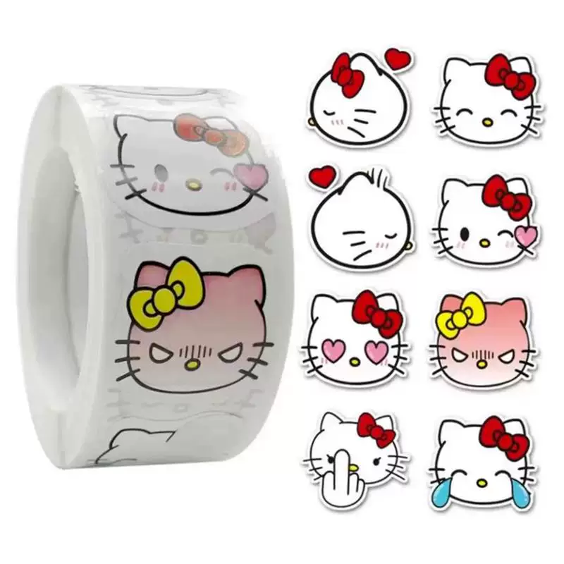 Наклейки Sanrio рулон Kuromi Cinnamoroll наклейки мальчик девочка