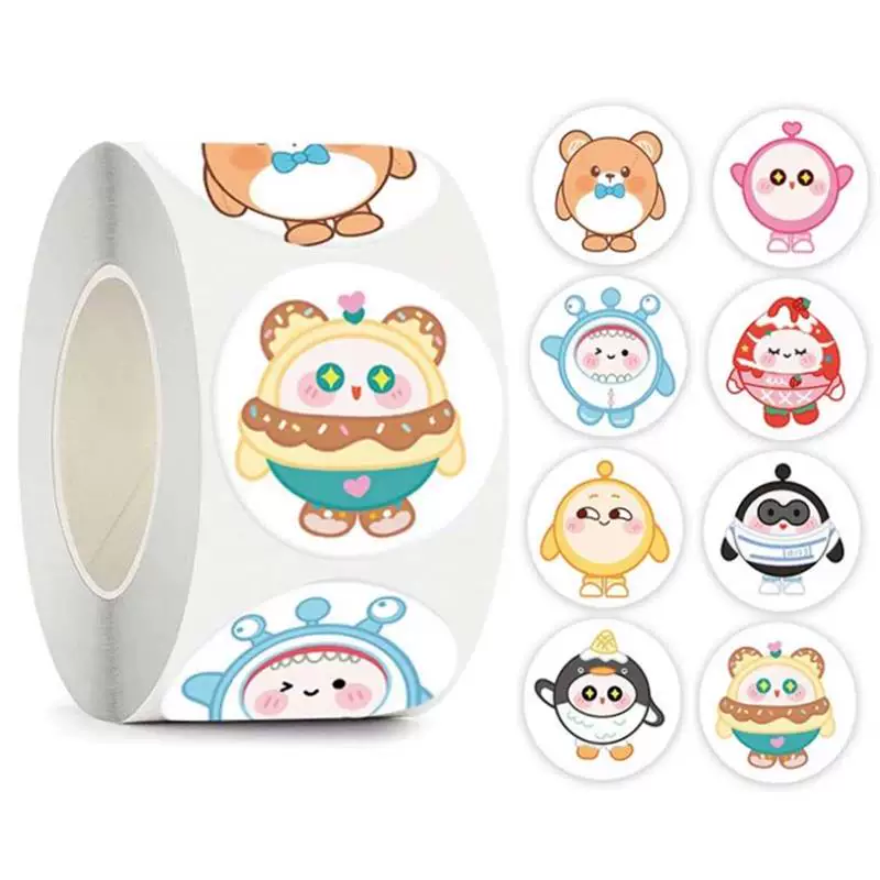 Наклейки Sanrio рулон Kuromi Cinnamoroll наклейки мальчик девочка
