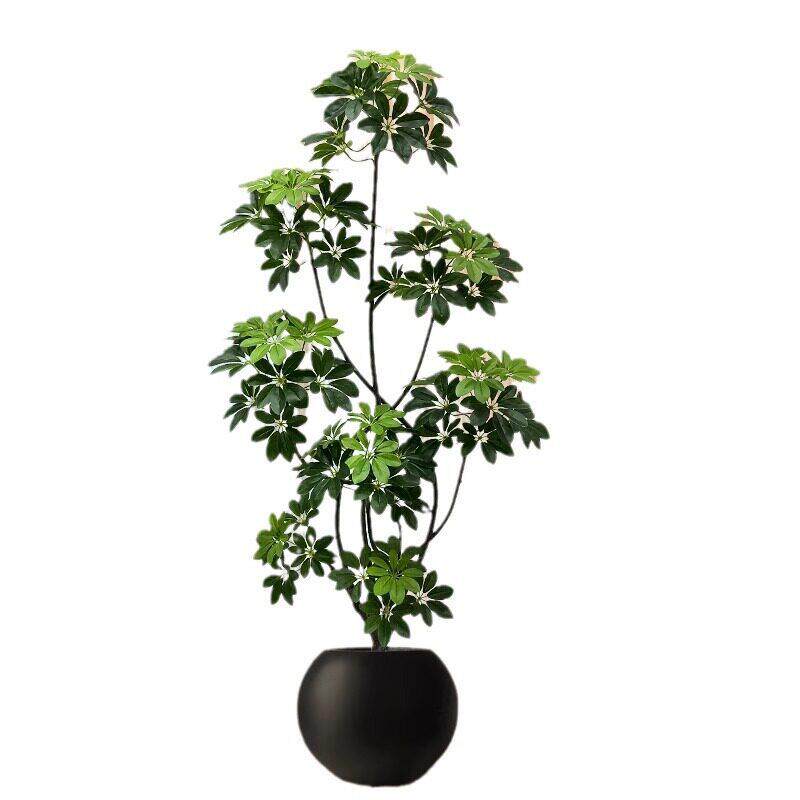 仿真绿植鸭脚木端轻奢室内客厅假绿植盆栽仿生植物落地装饰摆件