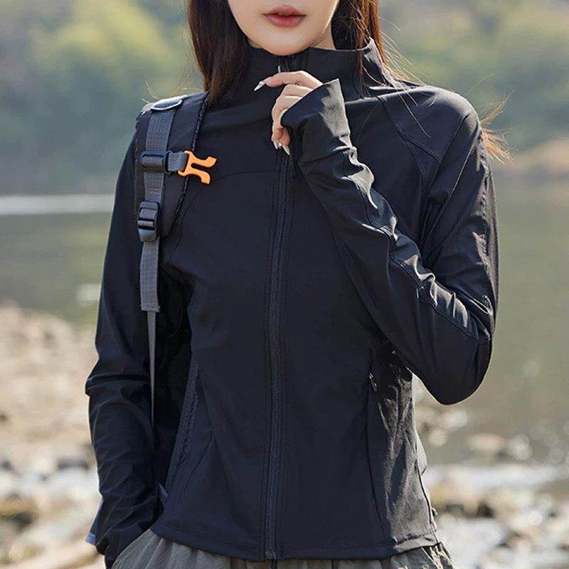 alo防晒衣瑜伽健身训练外套运动上衣女修身健身速干透气防紫外线图片