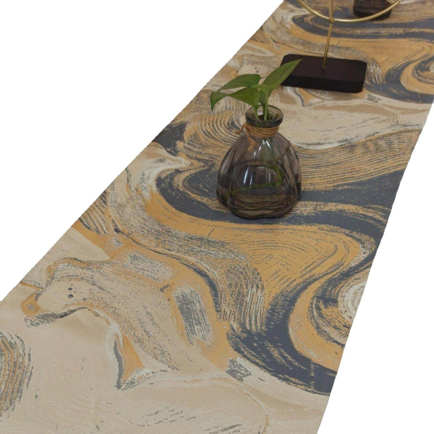 水墨餐桌桌旗茶席新中式轻奢高档美式北欧茶几餐边柜斗柜长条桌布,居家布艺,桌旗,淘宝优惠券,粉丝福利购,淘宝优惠卷