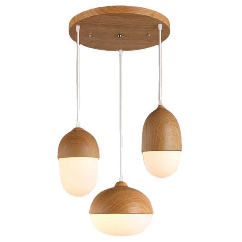 厂家直供创意北欧卧室餐厅酒店民宿床头灯简约木纹坚果玻璃吊灯,家装灯饰光源,智能吊灯,淘宝优惠券,粉丝福利购,淘宝优惠卷