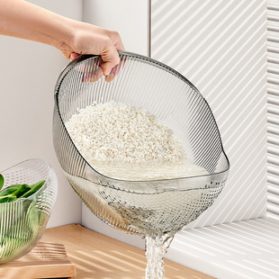速发厨房淘米神器洗米筛淘米盆果子篮水家用多功能淘菜洗水沥盆子