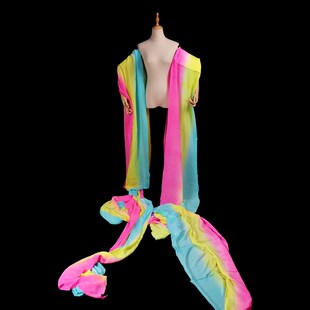 速发舞丝彩玉京剧戏曲真蹈彩绸彩带长绸天散花李绸刚飞天舞服装道