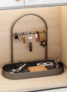 速发进门挂收纳摆件玄柜置物架鞋关面饰品杂物摆盘桌上收纳盒