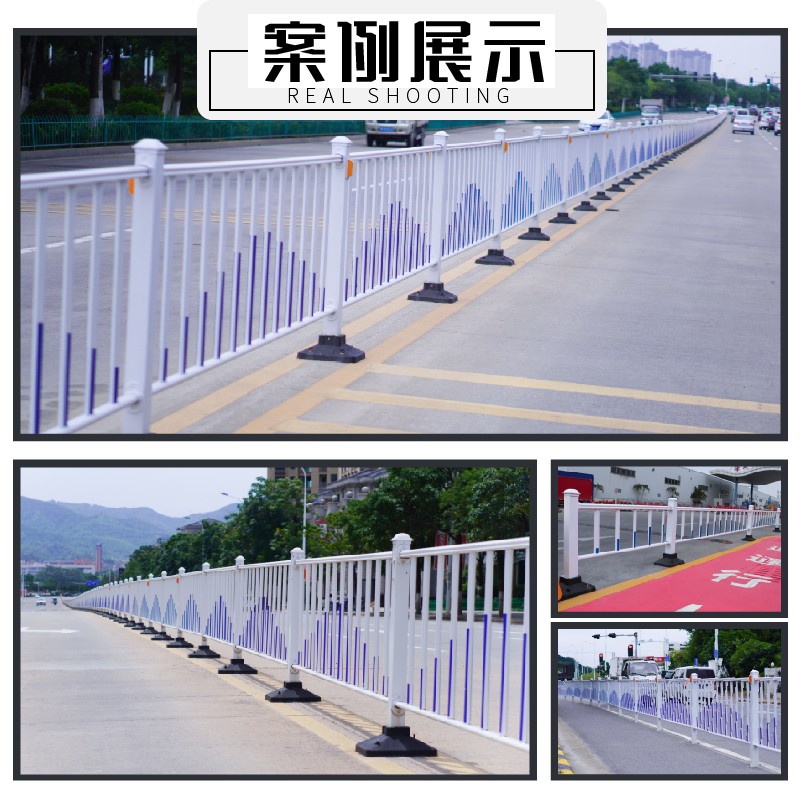 速发城栏市围道路锌钢护栏隔离市公路人行道栏杆马路交通安全防撞