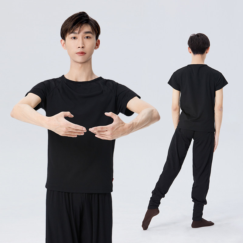 速发舞蹈服练功服男成舞宽松学生艺考卜锦纶上衣萝人裤形体服套装