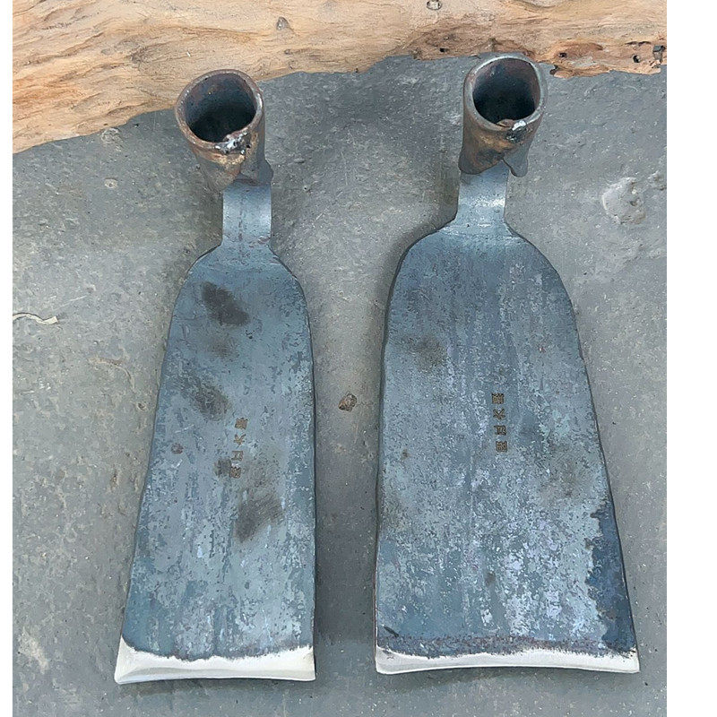 速发锄头农具种菜两用家用弹簧钢挖土阳江铁匠铺手工锻打锄头除草