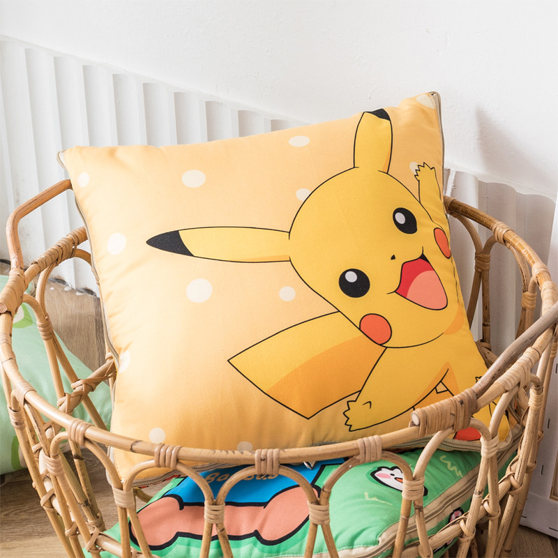 速发多功能抱枕被子两用四季通用新款折叠汽车用靠枕午睡空调被二