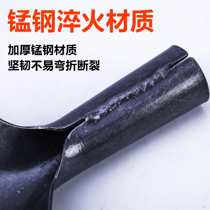 速发洛铲铲头探铲圆铁锹农用锰钢挖洞铲铲子 户外 挖土勘探考古工