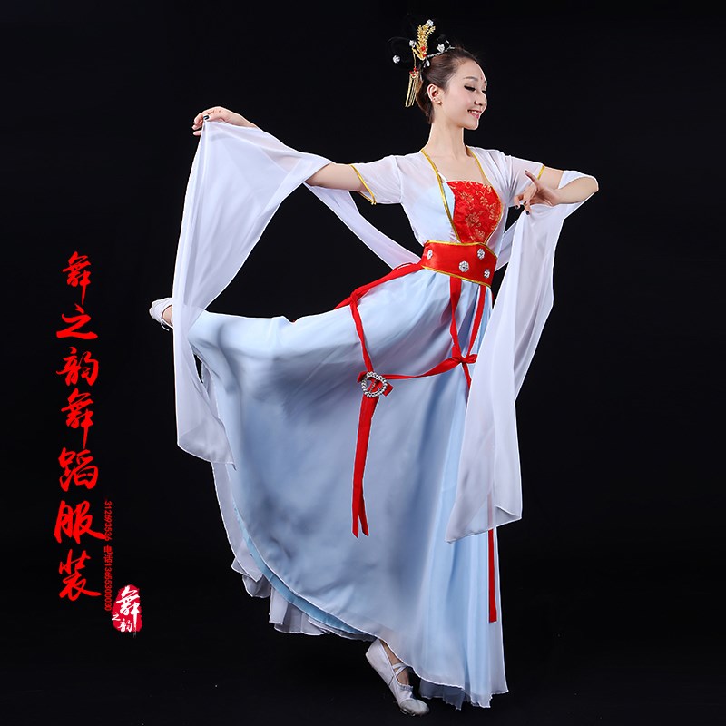 速发枫典影视古彩舞汉服86版西游记演宁舞蹈服装邱佩出嫦娥仙子飞