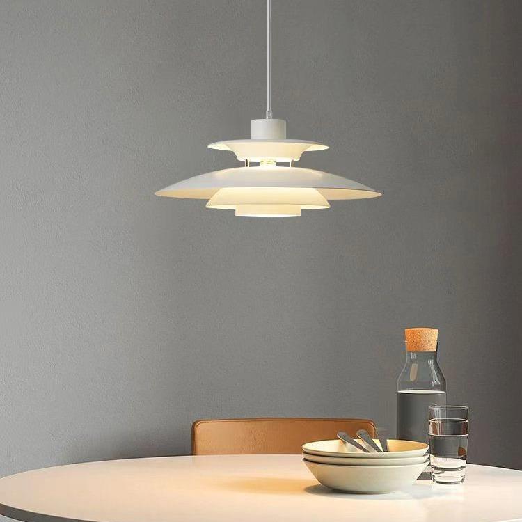 丹麦餐厅吊灯设计师款灯具北欧艺术飞碟灯创意餐桌吧台灯PH5吊灯