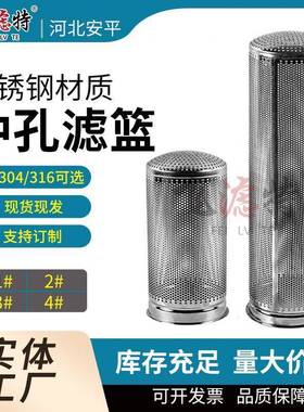 现货直发不锈钢304/316袋式过滤器1号2号滤篮网篮支持篮过滤筒