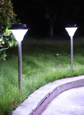 太阳能灯家用草坪灯户外超亮新农村路灯led庭院灯防水围墙壁柱头