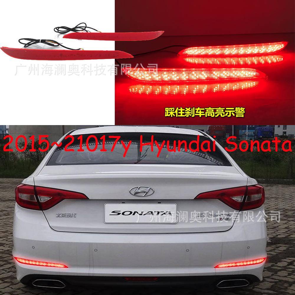 适用于九代现代索纳塔尾灯LED保险灯后杠灯刹车灯2015~2017款