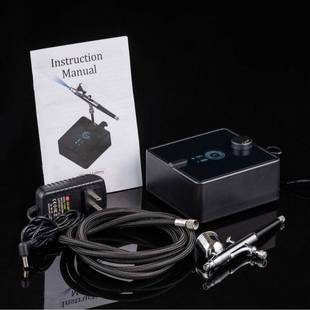 T600K喷笔气泵无极调速显示屏增湿度感应器迷你气泵喷笔