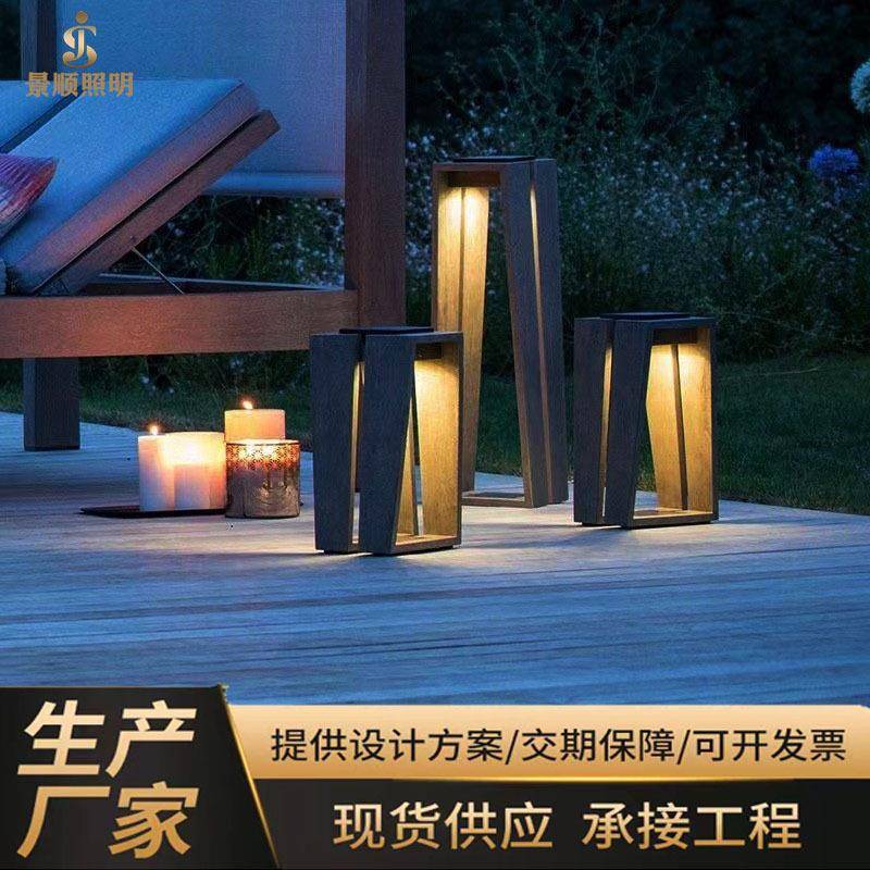 网红太阳能庭院灯路灯草坪灯户外防水景观室外日式花园落地