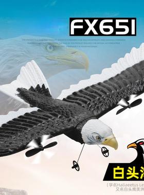飞熊FX651遥控老鹰飞机固定翼泡沫老鹰机战斗机电动航模儿童玩具