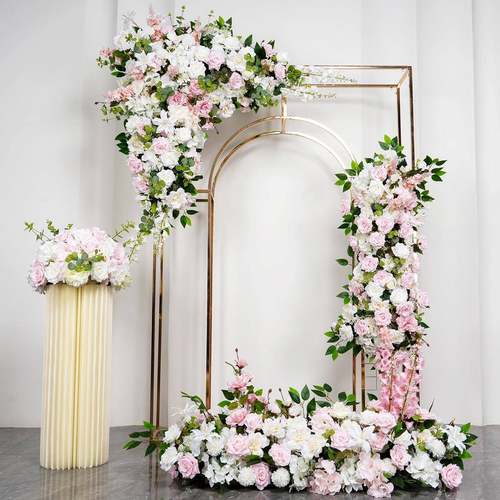 品质款仿真花新款布置套装婚庆婚房地排花花束仿真玫瑰摆件客厅