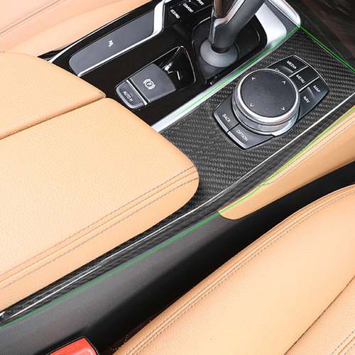 适用于18-20款宝马5系G30F90M5碳纤维多媒体旋钮面板汽车改装