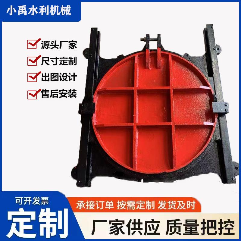 铸铁一体式启闭机闸门水库止水渠道平板叠梁闸河道铸铁镶铜闸门