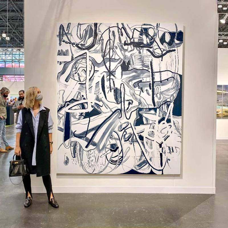 奶油风手绘油画抽象艺术玄关装饰画波普小众艺术客厅沙发背后挂画,农机/农具/农膜,其它农用工具,淘宝优惠券,粉丝福利购,淘宝优惠卷