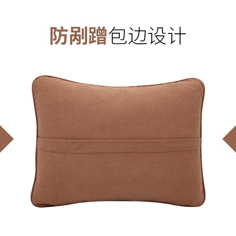 直销 透气可汽车腰靠车用护腰垫 四季通用翻毛皮靠垫