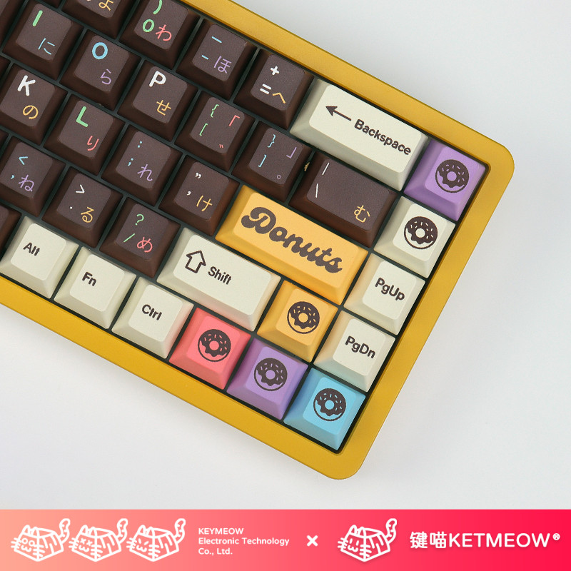 键喵甜甜圈主题热升华键帽