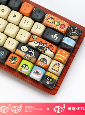 键喵邦布主题KOA高度热升华客制化机械键盘键帽邦布同人可爱球帽
